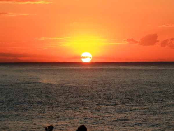 海の別邸ふる川から見える今日の朝日～平成27年10月04日