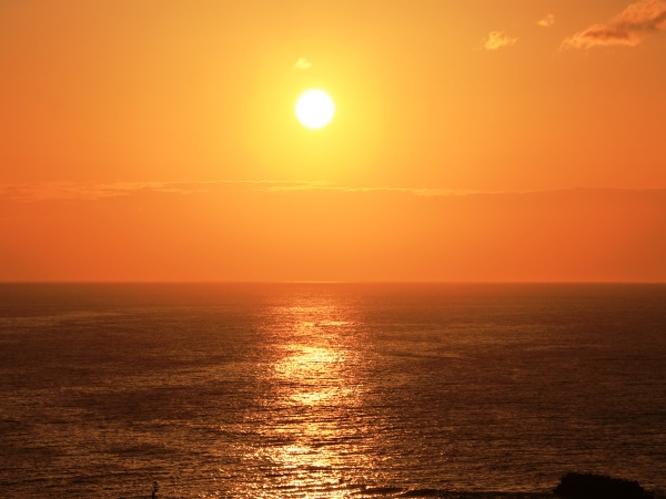 海の別邸ふる川から見える今日の朝日～平成28年5月08日